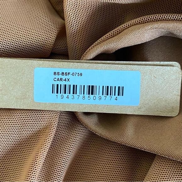 SKIMS Caramel All-in-One Scoop Neck Onesie Bodysuit Sz 4X NWT - Picture 8 of 12